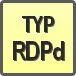 Piktogram - Typ: RDPd